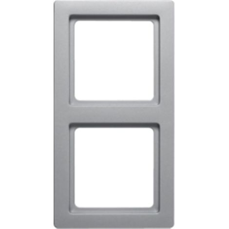 Marco 2 elementos Berker By Hager Q1 10126084 Aluminio