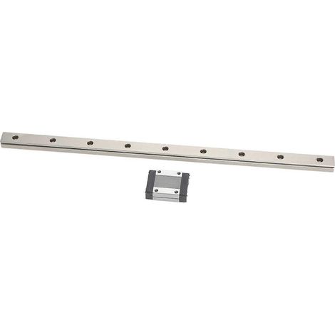 Rail de guidage linéaire MGN15C en acier à roulement pour imprimantes 3D et machines CNC, 350 mm