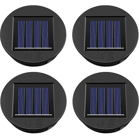 HELESIN Lampes Solaires de Rechange avec Ampoule LED ,4 Pièces 8cm Lanterne Solaire Exterieur Remplacement Étanche ,Remplacement de Lumières Solaires Top pour Lanterne de Jardin Suspendue Extérieure (1/5)