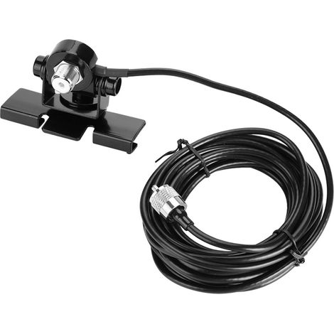 Support de fixation pour antenne de voiture, fixation par clip sur le hayon/la porte.