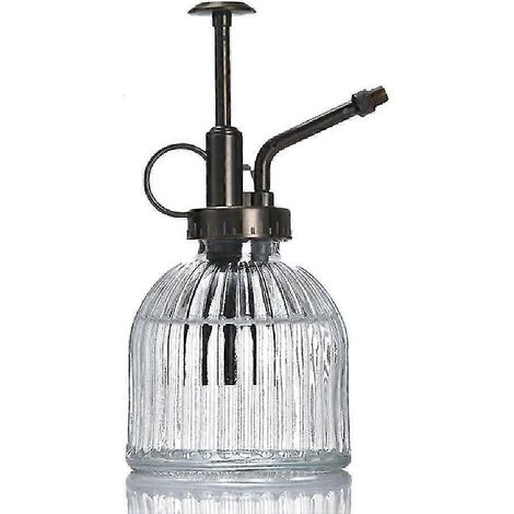 Arrosoir vaporisateur vintage 200 ml pour plantes d'intérieur et jardin, flacon pulvérisateur en verre, pot d'arrosage pour plantes, bonsaïs et autres plantes d'intérieur. (1/4)
