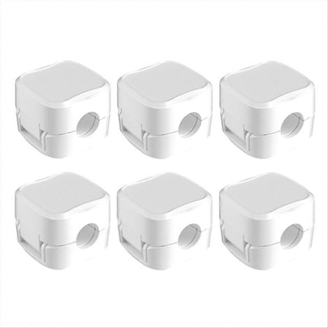 Magnetische Kabelbinder mit weißer Haken- und Clipverriegelung, die keine Spuren hinterlassen. (1/5)