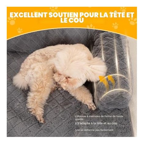 Panier pour Chien, Tissu, Tapis, Couverture de Protection pour Canapé, Taille L, pour Chiens, Tapis de lit avec Housse (1/4)