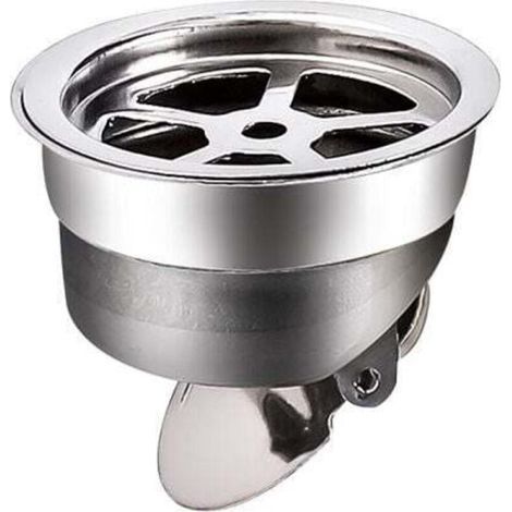 Bouchon de vidange anti-odeurs, clapet anti-retour, accessoires de vidange pour cuisine et salle de bain, lot de 1 (version courte) (1/5)