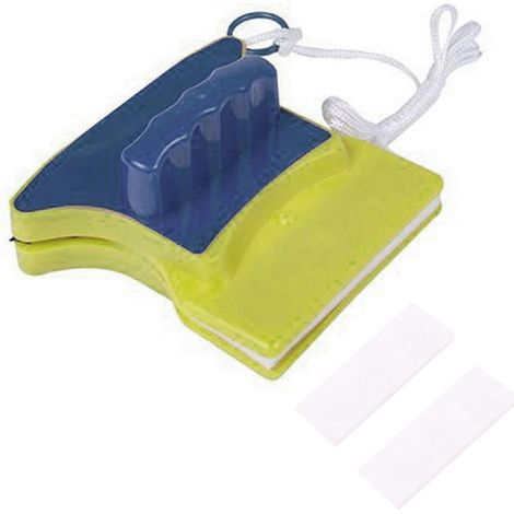 Nettoyeur Magnétique Double Face pour Fenêtres et Vitres - Raclette et Brosse (1/4)