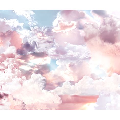 Papier peint panoramique romantique Nuages (1/4)