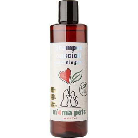 Mama Pets Shampoo Delicato per Cani e Gatti sia Cuccioli che Adulti, anche per Cute Sensibile o Arrossata, 250ml