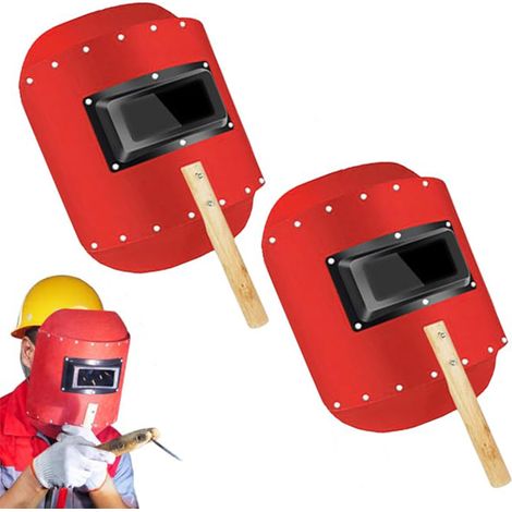 NICOLA 2 Portable Welding Masks, Full Face Welding Masks, Lightweight Protective Masks, Heat Protection, 32 x 25 cm (1/5)