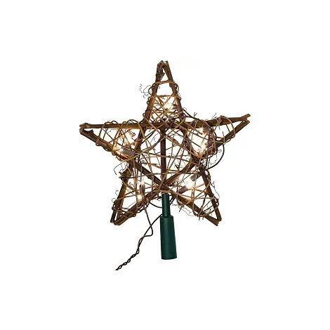 Flèche De Sapin - 50 Cm - Bois Naturel Massif - 18 Led Blanc Chaud 2700 K - Alimentation Secteur 230 V - Pour Sapin Intérieur 120-220 Cm - 1 Pièce (1/5)