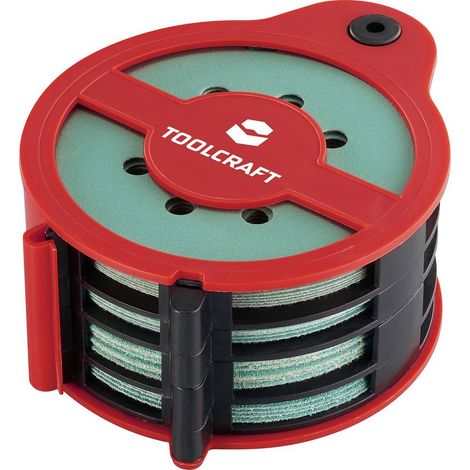 TOOLCRAFT 35 Stk. TO-10674219 KIT Multi carta abrasiva a strappo Dimensione dei grani 80, 120, 180, 240 1 KIT (1/5)