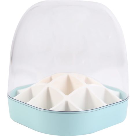 Boîte de rangement pour rouges à lèvres avec couvercle, 1 pièce, présentoir transparent en acrylique, organisateur de gloss, support de stockage en plastique. (1/5)