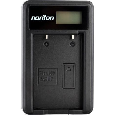 1 Chargeur USB LCD pour batterie EN-EL5, écran état charge, portable 18mm, compatible Nikon Coolpix (1/5)