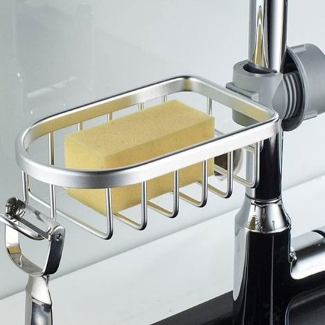 Support De Douche - Acier Inoxydable - Télescopique Sans Perçage - Pour Barre Ronde 18 À 27 Mm - 2 Pièces (1/4)