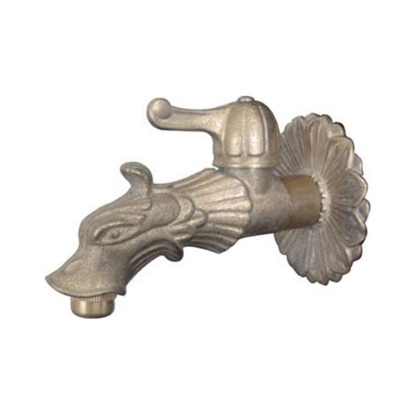Robinet artistique de rechange Leone Domus pour fontaines a' boules en laiton raccord male 1/2 "avec support