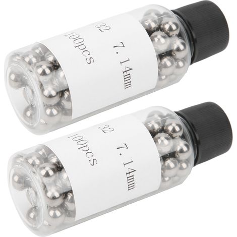 200 Stück Edelstahlkugeln G1000, hochpräzise, für Lackierarbeiten in der Industrie, 7,144 mm (1/5)