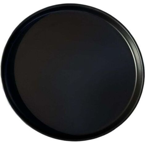 Pot de fleurs en céramique noir de 31 cm de diamètre extérieur, adapté aux bacs à fleurs d'intérieur et d'extérieur, 1 pièce (1/4)