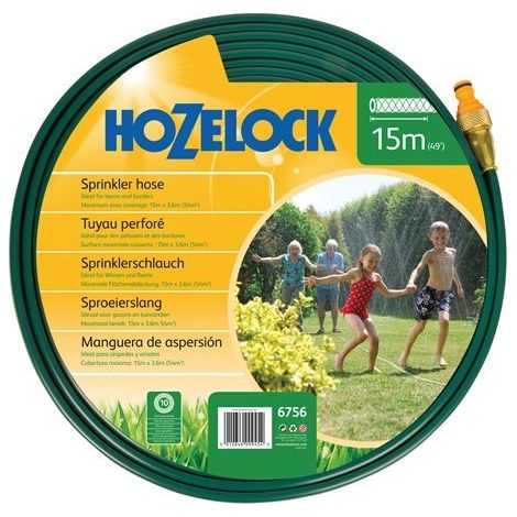 Hozelock 15m 2 in 1 Sprinkler / Soaker Hose 6756 Sprinkler Spray or Deep Soak (1/6)