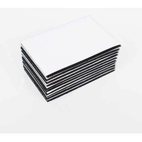 Sollbry Scratch Autocollant Double Face,12 Paires Bande Agrippantes Adhésives Noir Nylon Ruban Adhésif Double Face Extra Fort Rectangle 6×4cm (1/4)
