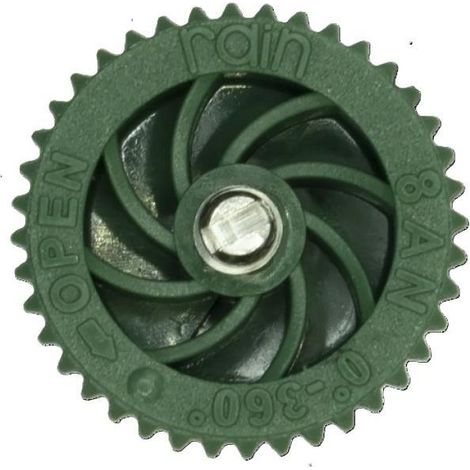 Testina irrigatore regolabile 0-360 8a verde/green rain 271.0130225 (1/2)