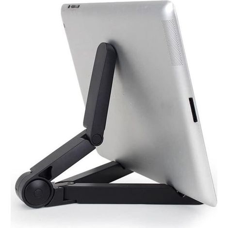 Verstellbarer, faltbarer Ständer für Tablets und Smartphones, kompatibel mit E-Readern und Smartphones, kompaktes und robustes Design - Crezuo