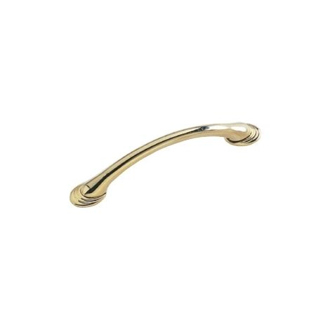 Ouvre&Déco – Poignée de meuble design en plastique doré brillant entraxe 96 mm, ATHENA