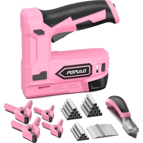 agrafeuse electrique 4V sans fil 2 en 1 agrafeuse bois 18GA (1/5)