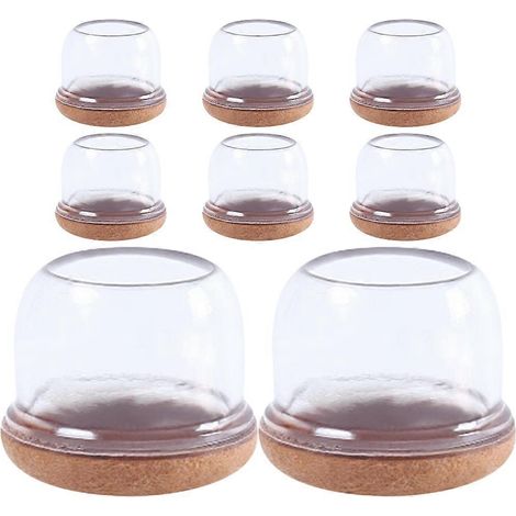 Lot de 8 protège-pieds de table réutilisables, embouts pour pieds de chaise, protections pour pieds de table et de chaise-4X2.8CM