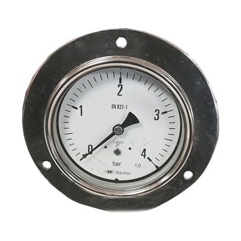 Baumer MEX5B30B19 Manometro tipo B Ø 100mm 1/2'' 0-4bar