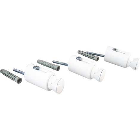 Jeu de 3 consoles pour fixation de sèche-serviettes à tubes ronds