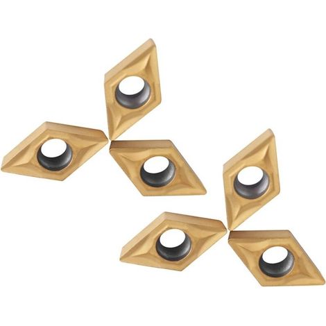 Outils de coupe en carbure pour tournage – Lot de 10 inserts CNC – Finition acier et inox – Résistance à l'usure et chimique - 10pcs (1/4)
