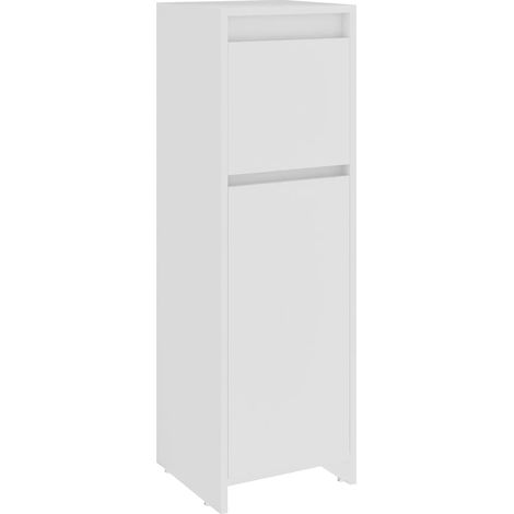 Maison Exclusive - Badezimmerschrank Weiß 30x30x95 cm Holzwerksto (1/5)