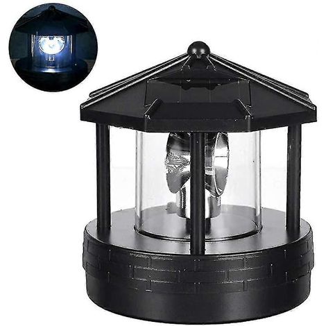 Balise solaire LED rotative pour jardin, pelouse et décoration extérieure-AquaForge (1/5)