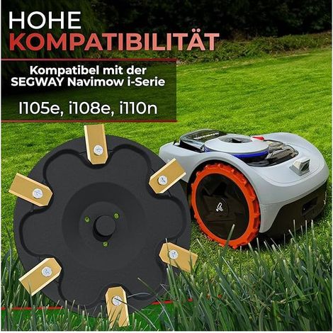 Disque de lame compatible pour Worx Landroid, M500 M700 WR167E WR141E M600, disque de lame renforcé en fibre de verre, disque de lame de tondeuse robot professionnel avec vis (1/2)