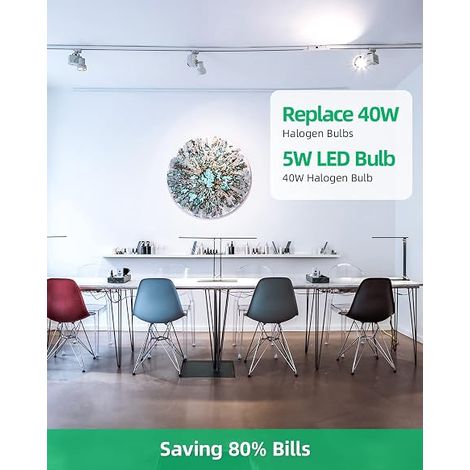 GU10 LED Ampoule - 40 W Halogène Projecteur Ampoule Equivalent - 5 W 400 lm Économie d’Énergie Lumière Ampoule - Blanc Froid 6000 K - Lot de 6 (1/5)