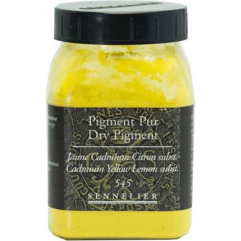 Pigment pour création de peinture - pot 140 g - Jaune de cadmium citron substitut