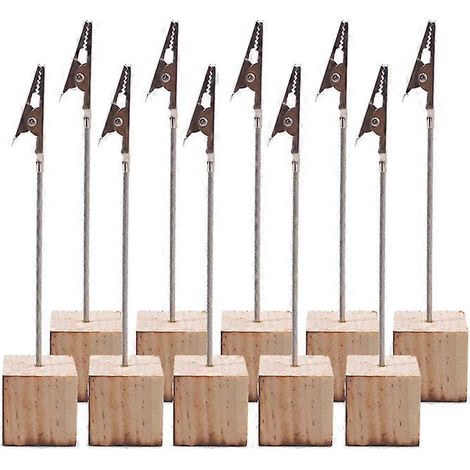 10 porte-mémos cubiques légers avec pince crocodile (1/3)