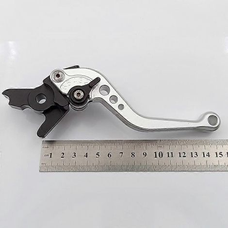 Convient pour la moto Augusta Brutale800/675, levier de frein/cornerdon en alliage d'aluminium modifié (1 court argenté) (1/5)
