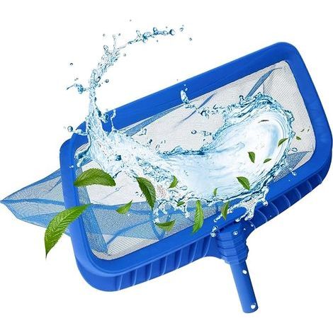 épuisette Deluxe(50x40x34cm)Épuisette avec épuisette à mailles fines,Epuisette avec effet de profondeur,Cadre en plastique extra robuste,Epuisette pour accessoires de piscine (1/4)