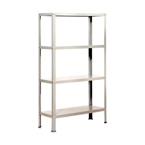 SimonRack Scaffale da Ufficio/Libreria, 1600x800x300 mm, 4 Ripiani, 100 kg per Ripiano, Metallo Stile Industriale, Bianco – Simon Home (1/4)