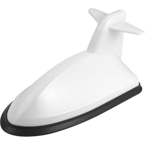 Auto-Haifischflossenantenne, wasserdichte Universal-Haifischantenne, Funksignal-Empfangsantenne, selbstklebende Autoantenne, Auto-Außendekoration, weiß