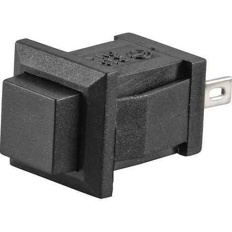 Bouton-poussoir TRU COMPONENTS TC-R13-57A-05BK 1587712 250 V/AC 0.5 A 1 x Off/(On) à rappel 1 pc(s)