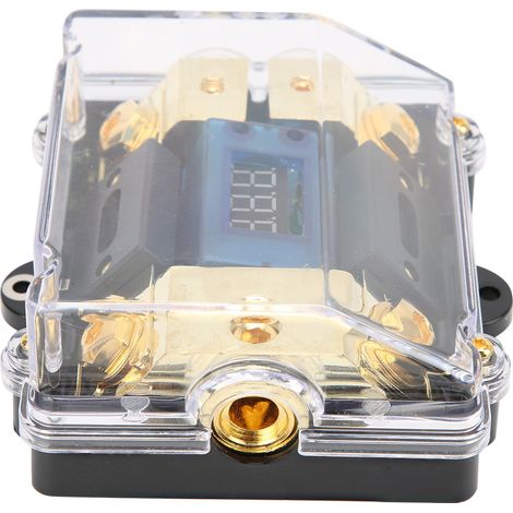 Support de fusible auto universel 100A LED numérique 1 entrée 2 sorties pour amplificateur audio (1/5)