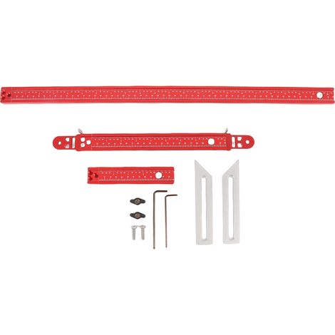 Gabarit de marche d'escalier en alliage d'aluminium, outil de mesure Portable multifonctionnel pour traitement fin (1/5)