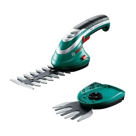 Bosch 0600833102 Isio Forbici Tosaerba a Batteria 3,6V Li-Ion 1,5 Ah lama 8 cm sistema MultiClick colore Nero Verde (1/10)