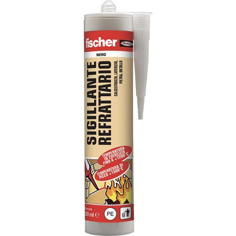 Silicone Alta Temp.Sr 1200 Nero Ml 300 Fischer (1/5)