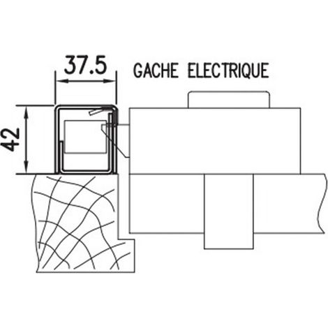 HERACLES GACHS0105 Gâche Électrique 12 V pour Serrure Carénée Sésame 1, Déverrouillage du Pêne à Distance, Version Gauche Blanche 2T 3M (1/2)