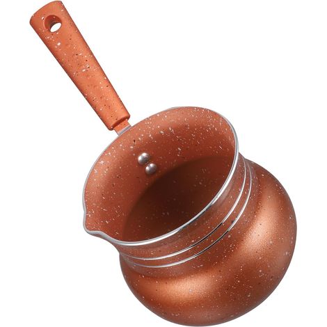 Mini casserole multifonction avec couvercle, 10 cm, antiadhésive, couleur café. (1/5)