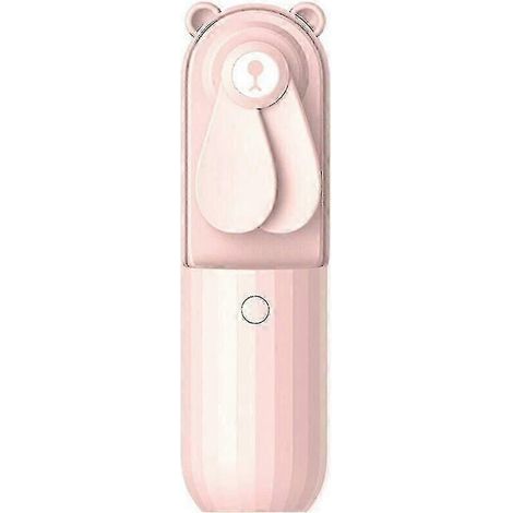 Mini-Tragventilator, tragbarer Ventilator mit blauen Rotorblättern, kleiner, per USB aufladbarer persönlicher Ventilator (1/5)