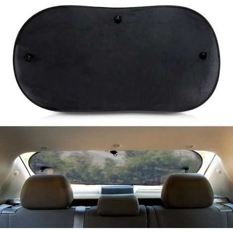 Parasol trasero plegable de tres capas，100 x 50 cm，negro (1/3)