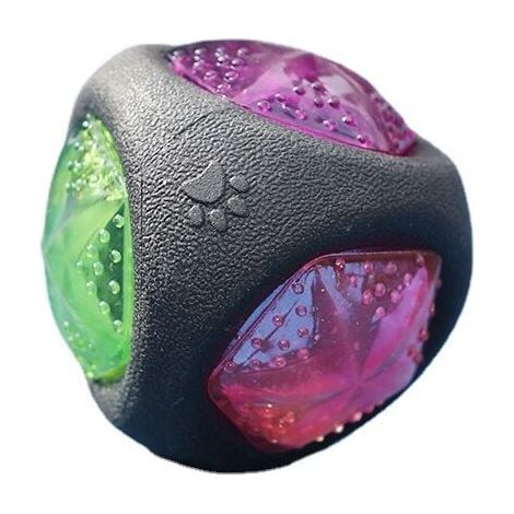 Jouet pour chien avec lumière LED et couineur, balles pour chien, jouet pour chien, balle de jeu pour chien, brille dans des couleurs changeantes (1/2)